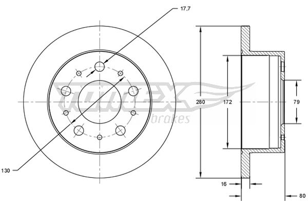 TOMEX Brakes TX 71-38...